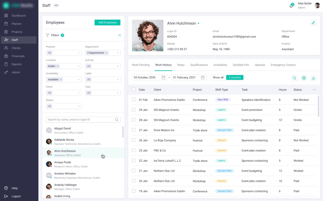 Automated Workforce Management and Scheduling System